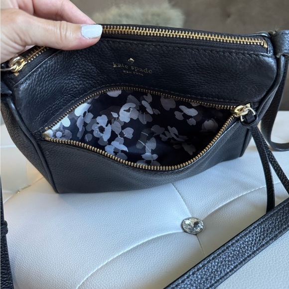 Kate Spade Black Young Lane Leather Crossbody Bag Adjustable strap purse - Picture 7 of 17